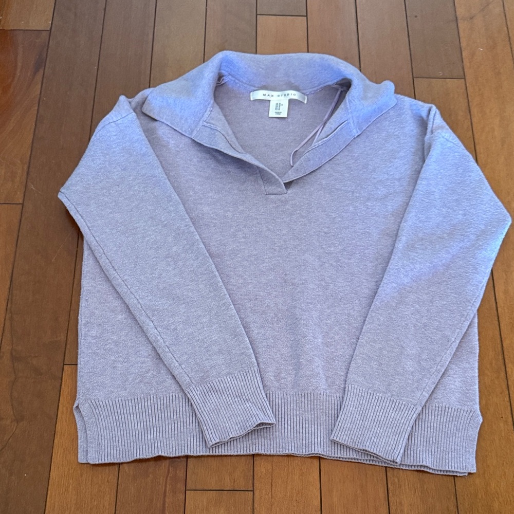 Max Studio Lavender Cowl Neck Sweater